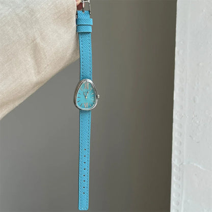 Luxury Brand Women Snake Dial Watch Ladies Fashion Red Leather Strap Quartz Wristwatch Female Gift Dropshipping Clock Relogio