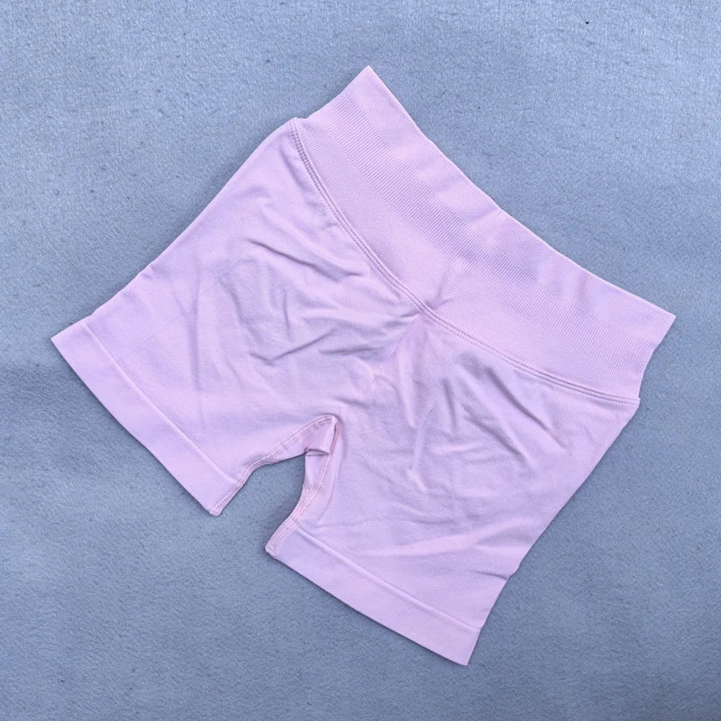 New Seamless Yoga Set Women 2Pcs Padded Halter Tank Top Scrunch Butt Lifting Gym Shorts Set Summer Sportswear Workout Clothes