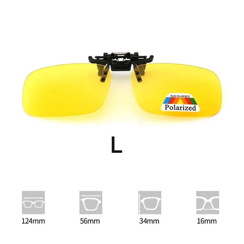 Sunglasses Myopia Glasses Clip Driver Fishing Night Vision Myopia Clipon Sun Shading Eyeglasses