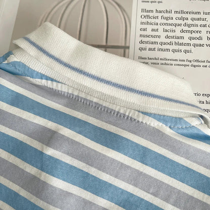 Summer Children Suits Boys Girls Short-sleeved Striped T-shirt +Shorts 2pcs/Set Babies Fashion Tracksuits Kids Casual Outfits
