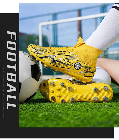 Children Professional Soccer Boots Non-slip Kids Football Shoes Outdoor Sock Boys Sport Futsal Match Training Sport Sport Sneake