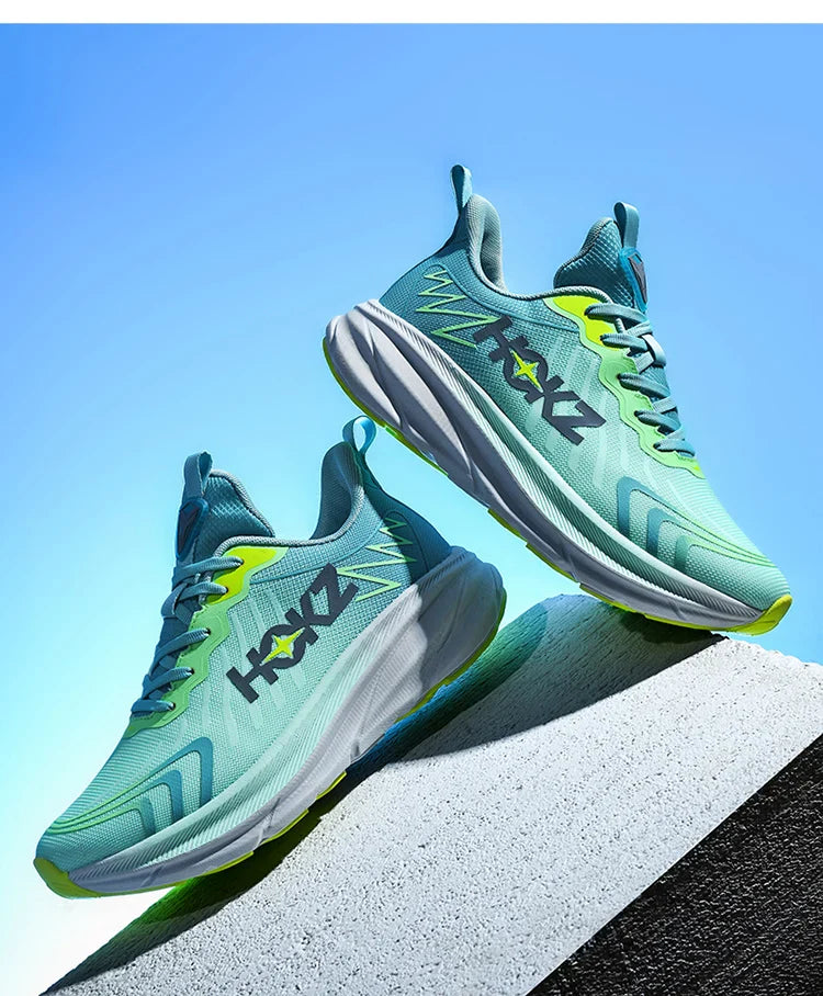 Tênis de Corrida Masculino com Placa de Carbono e Amortecimento de Ar, Tênis Esportivo Feminino Macio e Robusto, Sapatos Casuais para o Dia a Dia e Caminhada ao Ar Livre