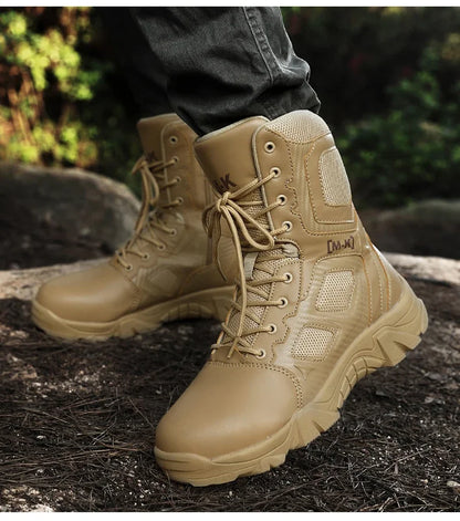 High-Top Work Boots Indestructible Safety Shoes Men Steel Toe Shoes Puncture-Proof Sneakers Male Shoes Men Non Slip Work Shoes