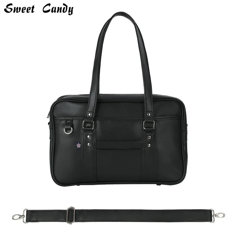 Briefcase high Students Bag Schoolbags Shoulder Bags14-16inch Laptop Bag's Messenger Bags Office HandbagPU Leather tote bag