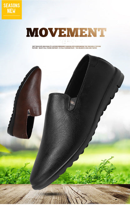 Leather Men Shoes Casual Luxury Brand Soft Italian Mens Loafers Moccasins Breathable Slip on Lazy Driving Shoes Plus Size 37-47