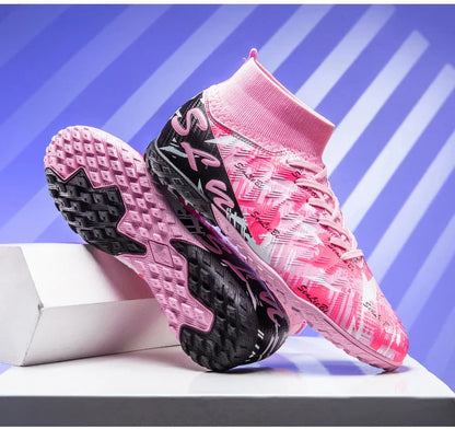 Size 34-46 Men FG/TF Football Boots Futsal Professional Unisex Kids Soccer Shoes Training Outdoor Boys Football Shoes Sneakers