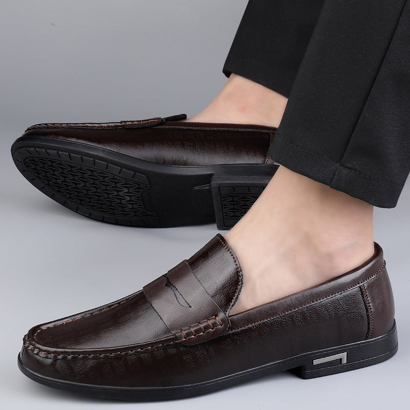 Genuine Leather Men Shoes Casual Italian Men Loafers Breathable Office Shoes Men Designer Slip On Driving Shoes Plus Size 38-46