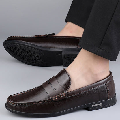 Genuine Leather Men Shoes Casual Italian Men Loafers Breathable Office Shoes Men Designer Slip On Driving Shoes Plus Size 38-46