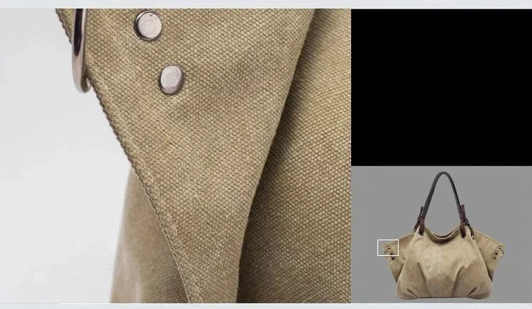 2024 New Arrival Women's Bag Fashion Casual Canvas Bag Large Capacity Handbag Shoulder Messenger Bag Many Colors BD866
