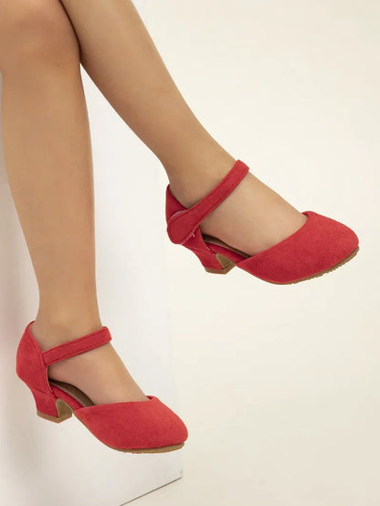 New Elegant Kids High Heels Fashion Stage Performance Princess Shoes for Girls Sweet Versatile Children Fashion Causal Sandals