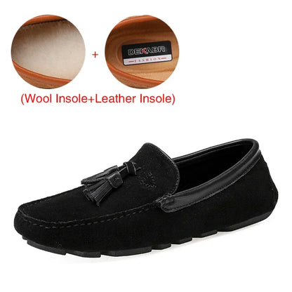 Genuine Leather Men Shoes Spring Fashion Leather Men Loafers Flats New High Quality Casual Shoes For Men Driving Shoes