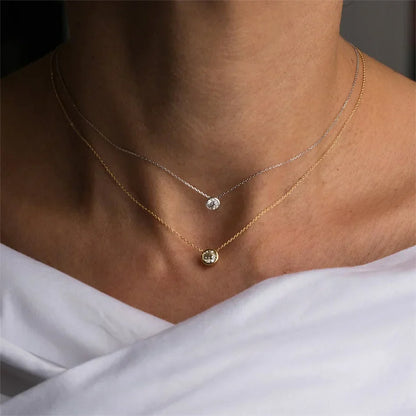 Stainless Steel Charm Crystal Necklace Pendant Birthstone Charms For Jewelry Making Women Earrings DIY Accessories