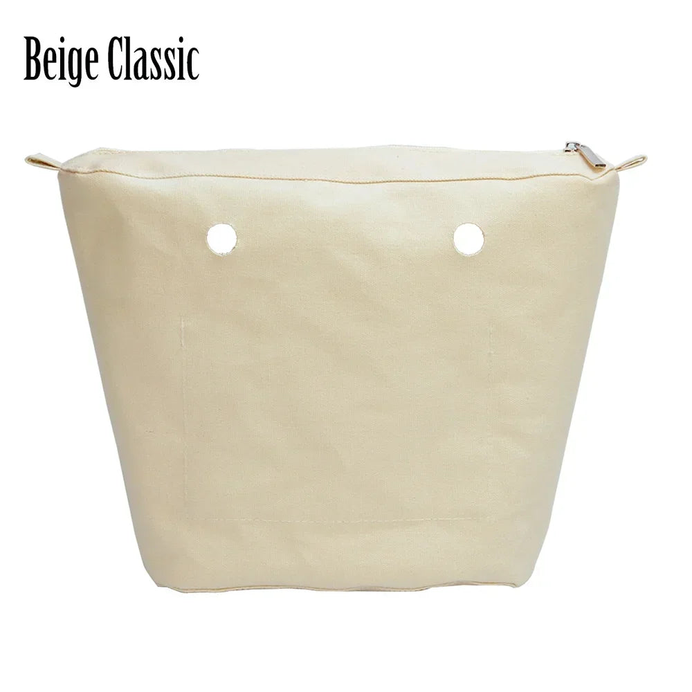 New Waterproof Inner Bag Organizer Insert Zipper Pocket for Classic Mini Obag Canvas Material for O Bag
