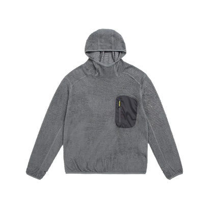 All Season 190g Ultra-light Breathable Thermal Hoodie, Urban Outdoor Techwear Mid-layer with Thumbholes & Zip Pocket
