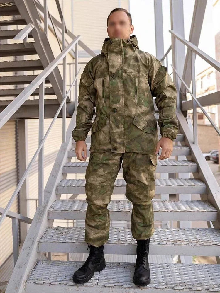 GORKA-5 Combat Suit Set SMTP E7 Outdoor Hunting Combat Suit for Russian Men's Jacket Combat Suit Hunting Work Uniform