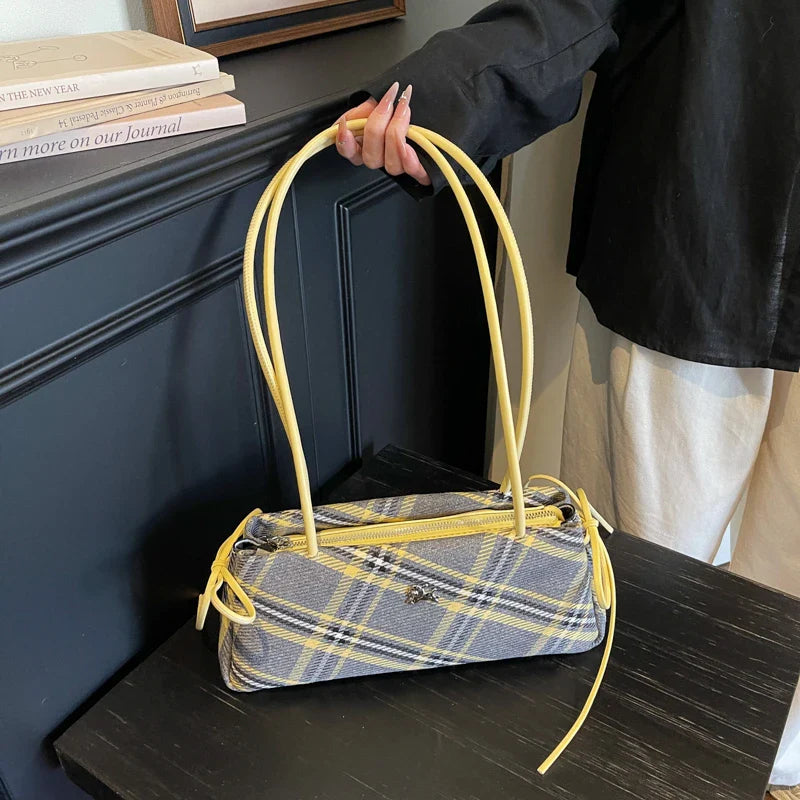 New Retro American Style Crossbody Bag Women's Handbag Fashionable Handheld Bag Casual Single Shoulder Bag Simple Style Handbag