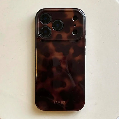 Amber back cover for iphone 16 17 pro max 13 14 15 promax ins lamber shockproof phone case conque fundas