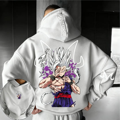 Dragon Ball Anime Beast Gohan Printed Hoodie  Spring/Autumn Men's and Women's Loose Casual Harajuku Large Parent Child Top