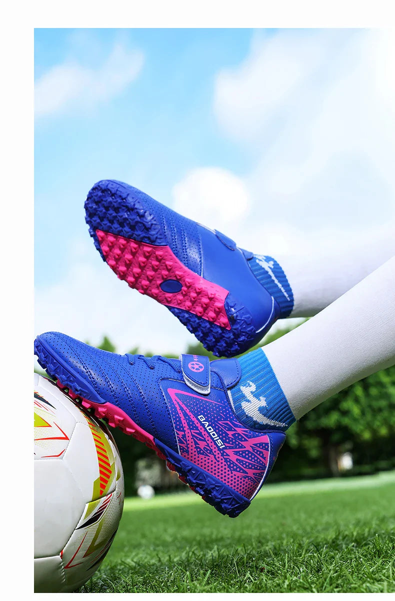 New Children Soccer Boots Sports Society Field Boy Football Shoes Futsal Fast Indoor Sneaker Original Ankle Cleats Football Boot