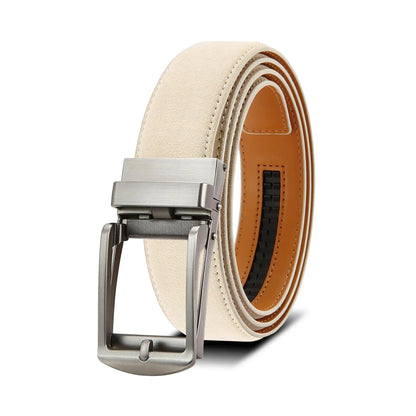 Men Belts Leather Waist Strap Male Automatic Buckle Waistband Mens High Quality Girdle Belts for Women Men Gifts 105 115 125cm