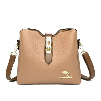 New High-quality Large Capacity PU Classic Women's Shoulder Bags 2025 Fashion Concise Light Luxury Versatile Style Crossbody Bag