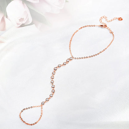 14-21CM Adjustable All Real Moissanite Bracelets for Women Girls Sparkling Chain Lab Diamond GRA Pure S925 Silver Jewelry