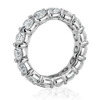 Personalized Moissanite Full Eternity Bands 925 Sterling Silver Ring For Women Girl Fine Jewelry 5mm 3mm D Moissanite Ring
