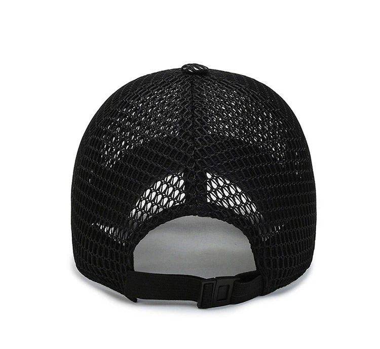 Men's Mesh Baseball Cap Breathable Summer Caps Dad Hat Outdoor Fishing Hats Bone Gorras Snapback Trucker Cap