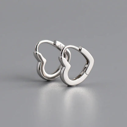 Real 100% 925 Sterling Silver Punk Hip-Hop Link Chain Gothic Studs Earrings for Fashion Women Jewelry Accessories 2022