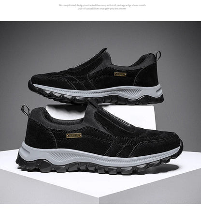 Outdoor Comprehensive Training Shoes Casual Men's Shoes Breathable Suede Leather Shoes Non-slip Walking Shoes Sports Shoes