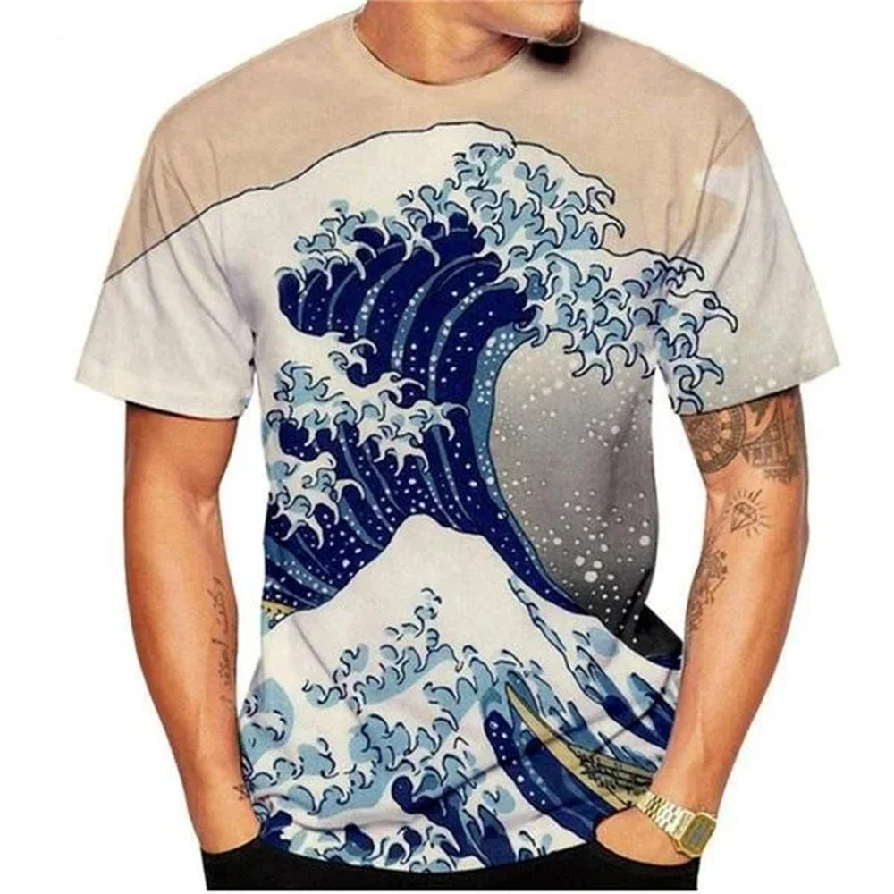 2026 Summer Vincent Van Gogh Art the Starry Night 3D Printed T-Shirt Men Women Causal Retro Short Sleeve Tee Tops Kids Clothing