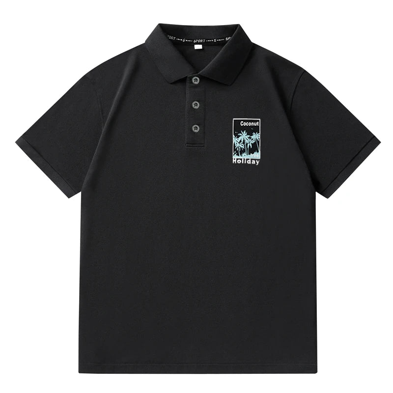 Summer Polo Shirt Men Plus Size 110-180KG Casual Work T-Shirts Quick Dry Short Sleeve Golf Shirt High Quality Fat Male Clothing