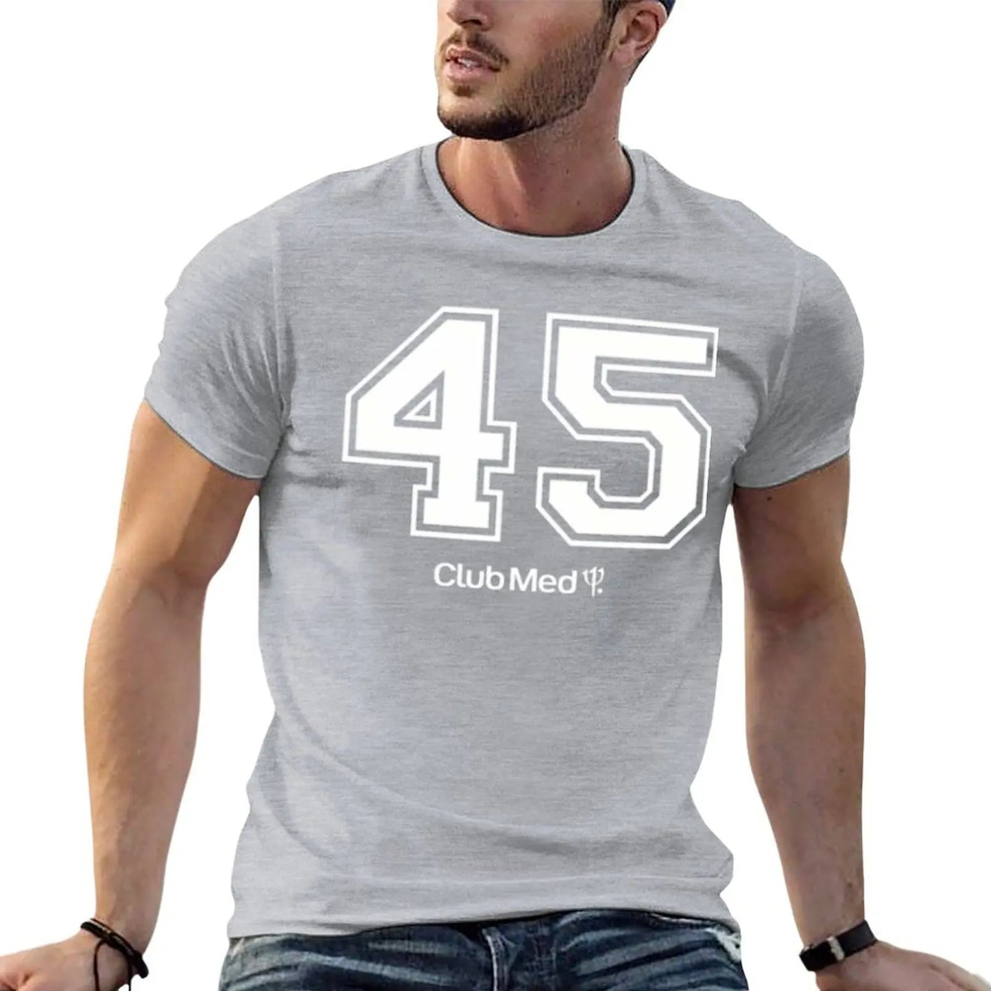 Number 45 Club Med T-Shirt quick drying custom shirt anime stuff plain black t shirts men