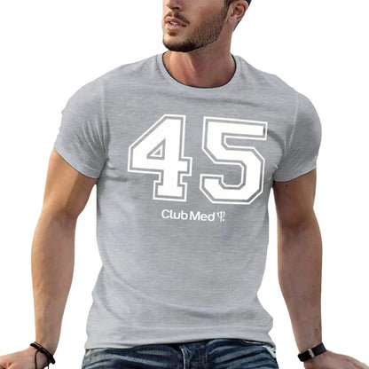 Number 45 Club Med T-Shirt quick drying custom shirt anime stuff plain black t shirts men