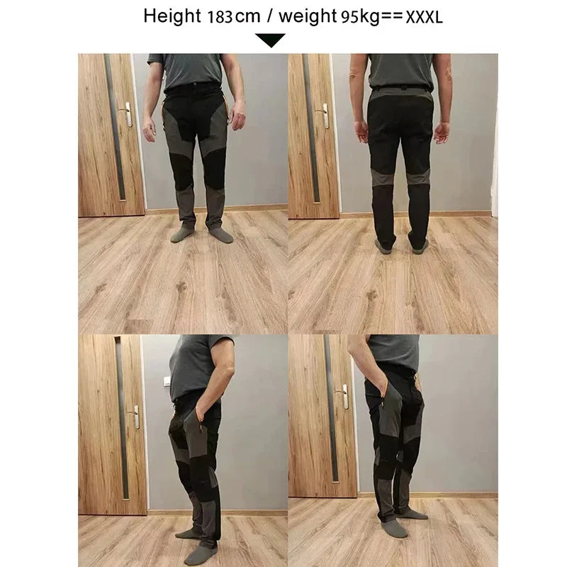 New Men Summer Sports breathable Pants Hiking Trousers Camping Splash Prevention Quick Dry UV Resistant Elastic Thin