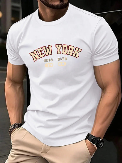 New York Brooklyn 1988 Letter Design Men T-Shirts Fashion Short Sleeve All-Match Cotton Soft T Shirt Summer Unisex Loose Clothes