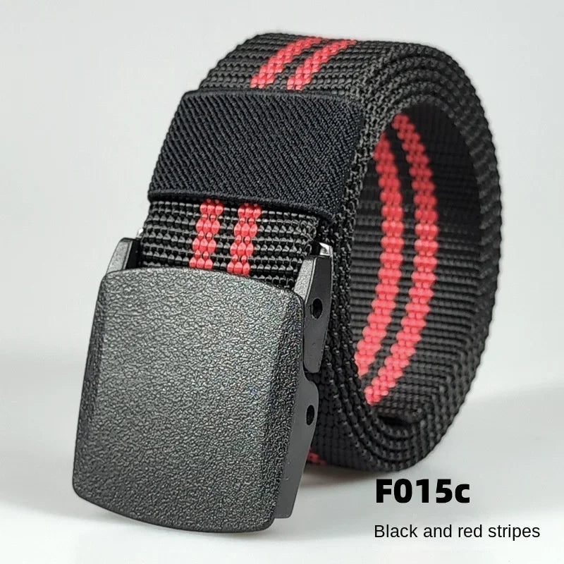 White Automatic Buckle Nylon Army Tactical Men Belt Military Waist Canvas Belt Outdoor Strap Travel Jeans Black Belts for Women