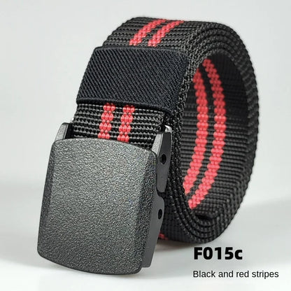 White Automatic Buckle Nylon Army Tactical Men Belt Military Waist Canvas Belt Outdoor Strap Travel Jeans Black Belts for Women