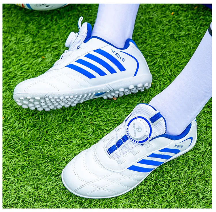 New Kids Soccer Shoes School Football Boots Boys Girls Cleats Grass Sneakers Child Outdoor Athletic Training Sports Footwear