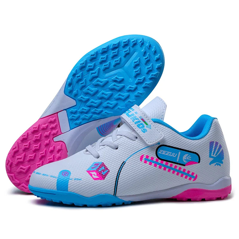 Kids Soccer Cleats Unisex Child Turf Soccer Shoes Indoor Youth Football Boots Artificial Ground Trainning Futsal Sneaker Outdoor