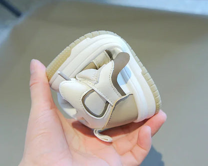Children Tennis Shoes Spring Autumn Patchwork Leather Sports Shoes for Boy Girl Causal Versatile Kids Fashion Running Sneakers