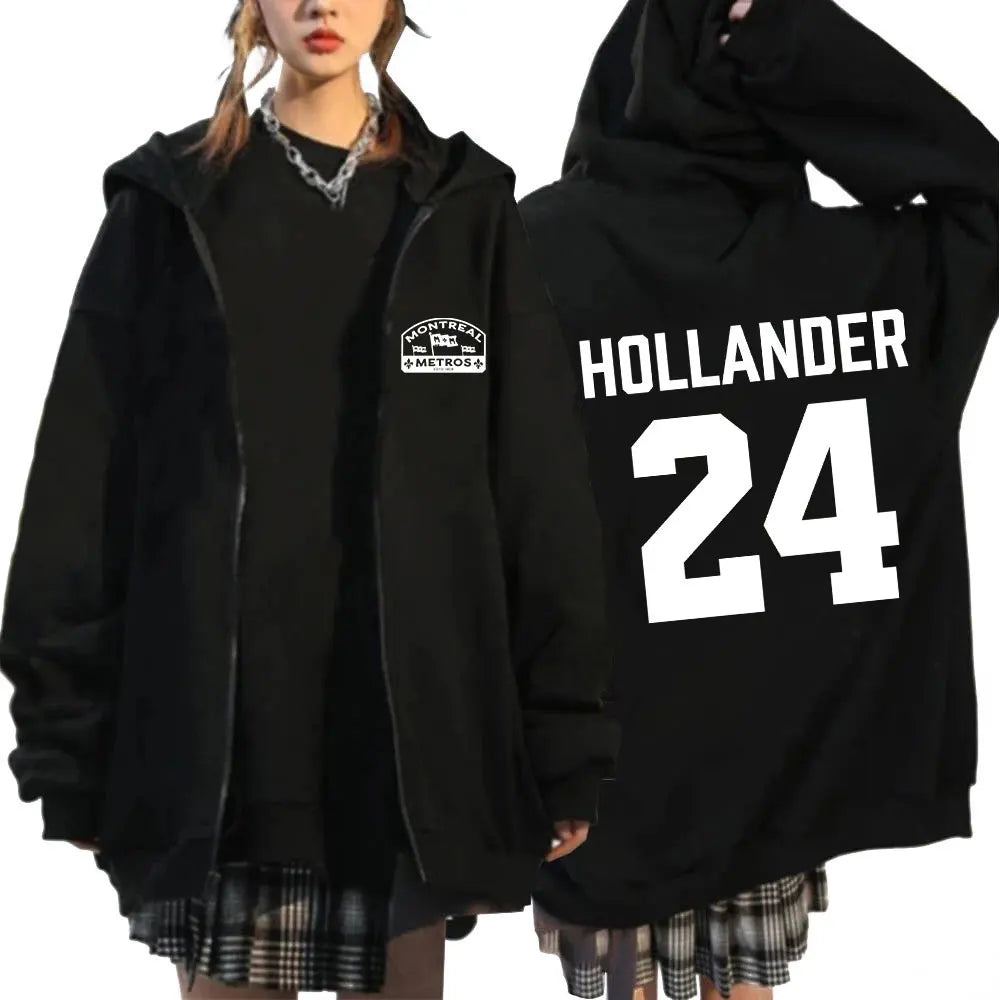Heated Rivalry Shane Hollander‌ Ilya Rozanov Hollanov 24 81 Merch Zipper Hoodies Men Women Zip Up Sweatshirts Long Sleeve Jacket