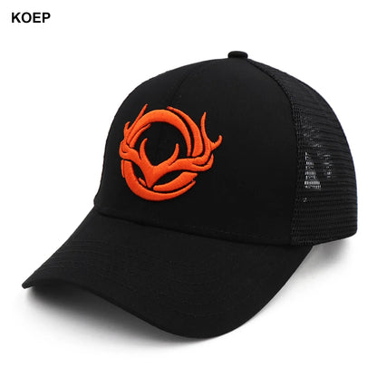 Baseball Cap Fishing Caps Men Outdoor Hunting Camouflage Jungle Hat 3D Deer Embroidery