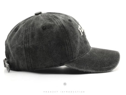 Vintage Washed Cowboy Baseball Cap for Men Women FLORIDA Embroidery Sun Cap Casual Snapback Hip Hop Hat Curved Brim Soft Top Hat