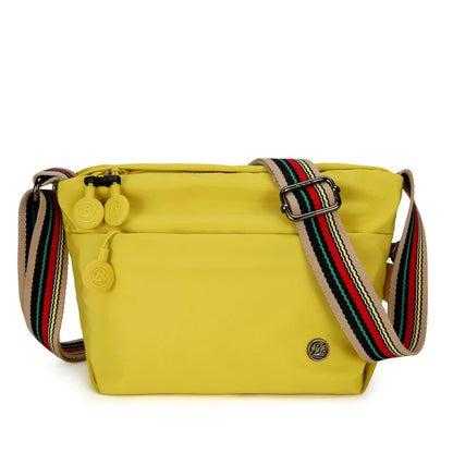 Ultra-light Nylon Crossbody Bag for Women Adjustable Wide Strap Lightweight Women's Bag Zipper Closure Stylish Messenger Bag