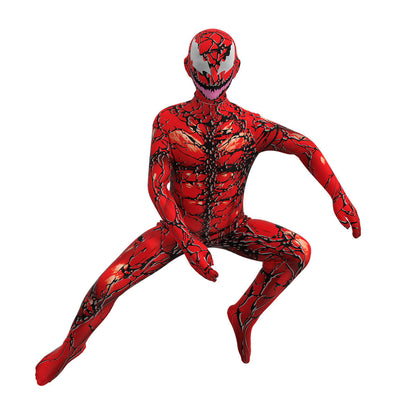Kids Venom: Let There Be Carnage Carnage Cosplay Costume Bodysuit Jumpsuit Halloween Carnival Suit Party Dress