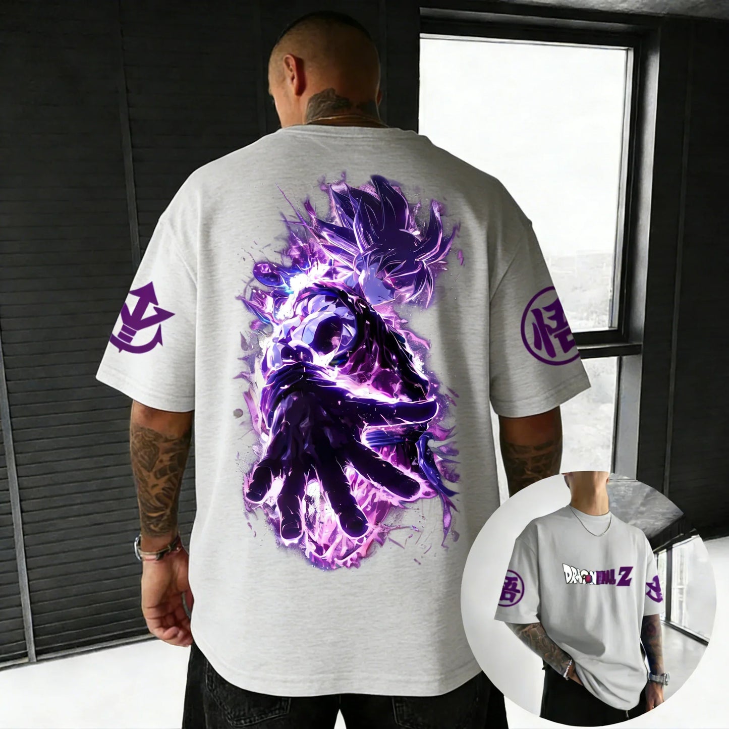 T-shirt Creative Printed Men's Harajuku Large Loose Casual Parent Child Short Sleeve