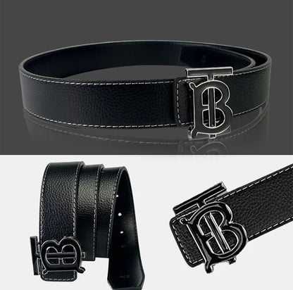 Men's Silver PU Leather Business Belt Cool Style Multi-Color for Jeans Dress Pants Office Wear