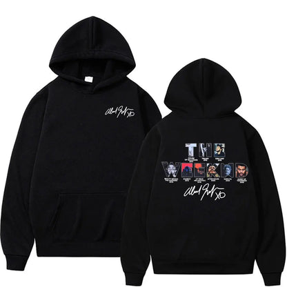 Rapper The Weeknd Album Cover Graphic Hoodies Men Women Fashion Hip Hop Pop Music Sweatshirt Bodywarmer Comfort Hoodie Pullovers