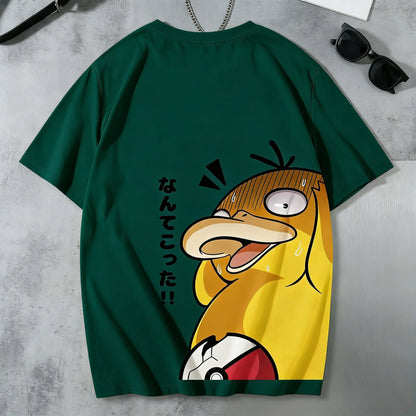Graphic  T - Shirt Men Women 2026 Summer Cotton Short Sleeve Tee Anime Print Streetwear Casual  Parent-child Top